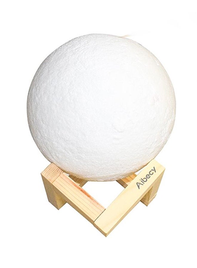 Beauenty 3D USB LED Moon Lamp With Stand Beige/Brown 21cm  - Image 2