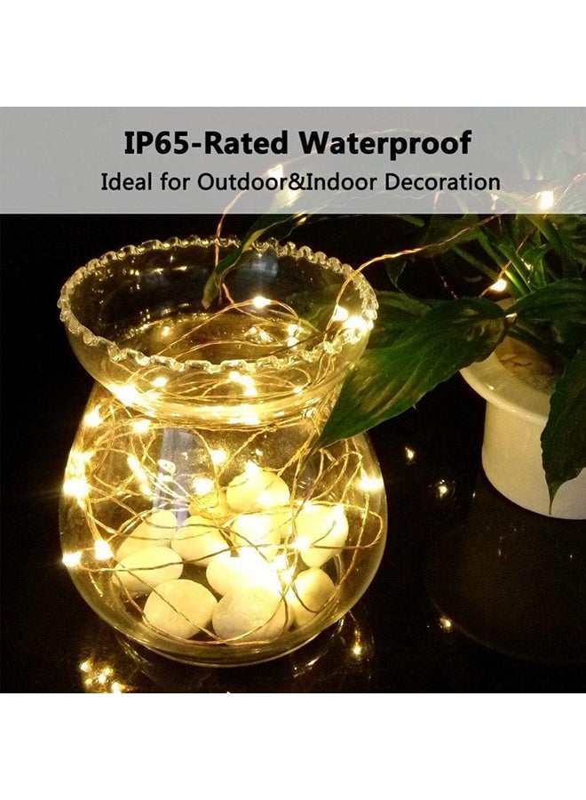 Beauenty 100-LED Decorative String Light For Christmas Yellow 6x24cm Yellow 6x24cm  - Image 2