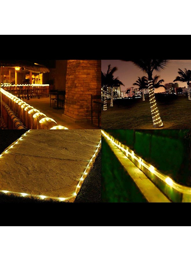 بيوينتي سلسلة إضاءة مزودة بـ 50 مصباح LED وتعمل بالطاقة الشمسية أصفر - Image 2