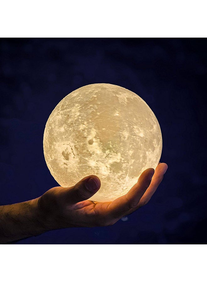 Beauenty 3D USB LED Moon Lamp With Stand Beige 16cm - Image 3
