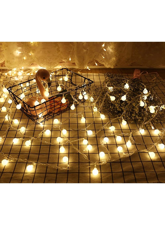 بيوينتي سلسلة مصابيح LED بتصميم كروي أبيض 13x16سم - Image 2