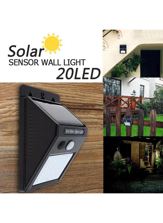 Beauenty Solar PIR Motion Sensor Wall Light Black/White 10 x 14cm - Image 4