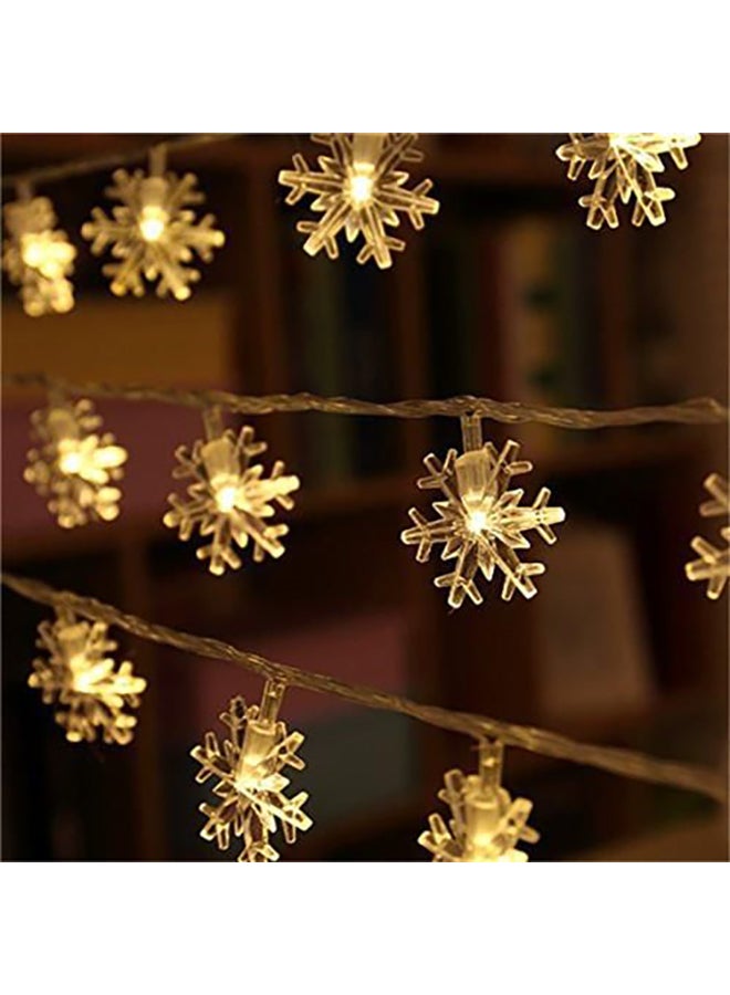 Beauenty 100-Piece LED Snow Ball String Light For Christmas White 8x27centimeter White 8x27cm - Image 3