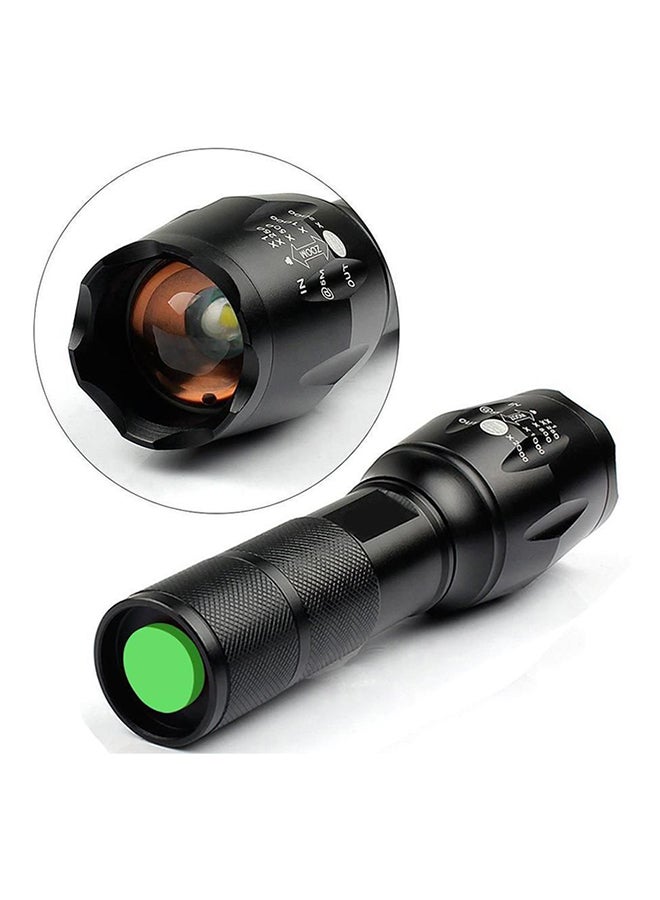 Beauenty - 5 Mode LED Portable Ultra Bright Tactical FlashLight Torch Black 6.1x1.02x1.38inch - Image 1
