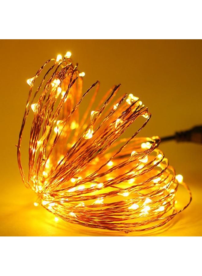 بيوينتي شريط إضاءة LED من النحاس ويعمل بواسطة USB ذهبي 2x8سم - Image 2