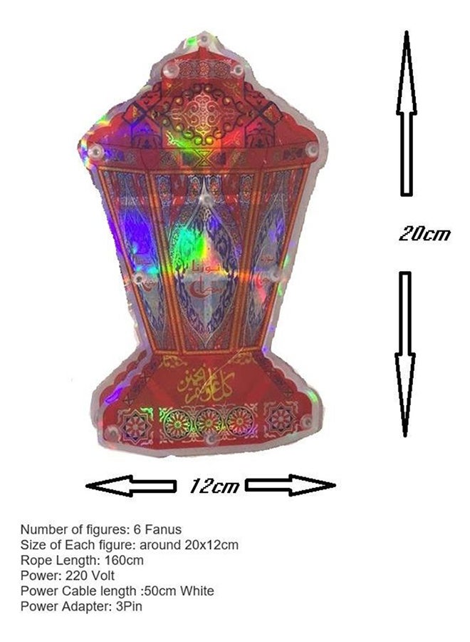 Beauenty Mini Fanoos Lantern Light Rope With controller Multicolour 28x54cm - Image 2