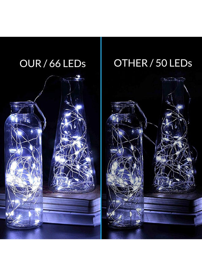 بيوينتي مجموعة مكونة من سلسلتي إضاءة مزودة بـ 66 مصباح LED وبطول 16.4 قدماً أبيض 10x9سم - Image 3