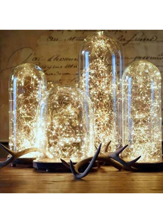 بيوينتي - سلسلة مصابيح LED بسلك نحاسي مزودة بمنفذ USB للتشغيل بطول 10م أصفر 10متر - Image 1