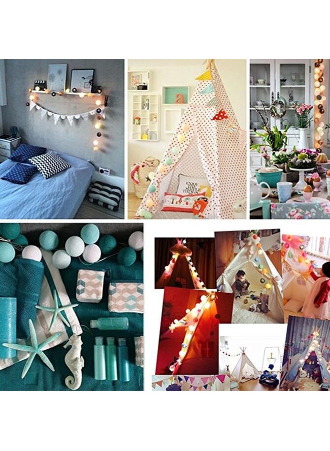 بيوينتي حبل مصابيح بطول 3 أمتار من 20 لمبة LED متعدد الألوان 11x21سم - Image 3