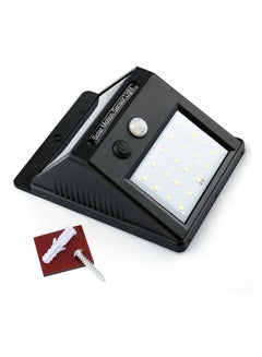 Beauenty 20 LED Solar Light Outdoor Night Wall Lamp White 10x12centimeter  - Image 1