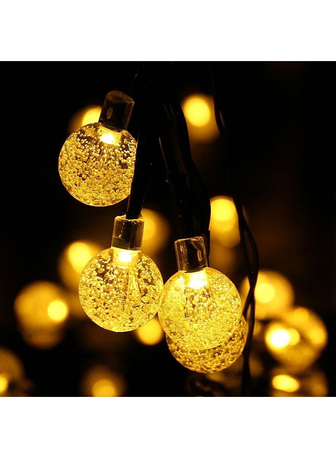 بيوينتي شريط إضاءة يعمل بالطاقة الشمسية ومكون من 30 مصباحاً للاحتفالات ذهبي/ أسود 8x19سم - Image 2