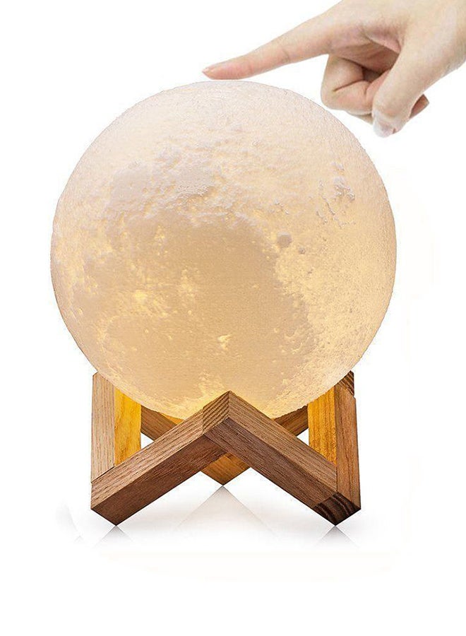 Beauenty 3D USB LED Moon Lamp With Stand White/Grey/Beige 16cm - Image 2