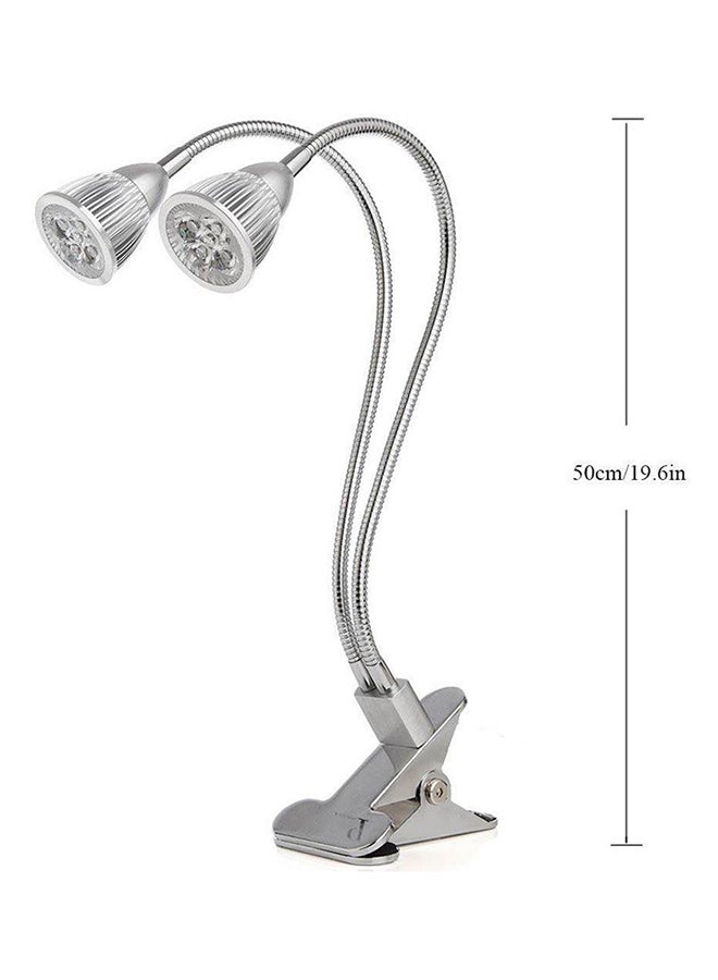Beauenty 10W Desk Clip Dual Head LED Plant White 6x12cm - Image 2