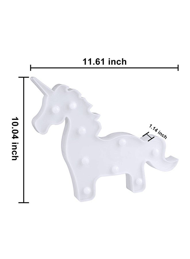 Beauenty 3D Unicorn Cute Animal Lamp Multicolour 4x34cm  - Image 2