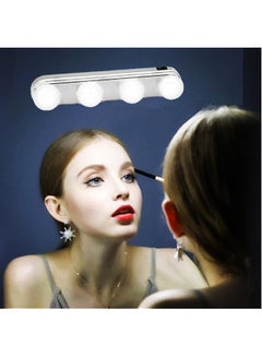Beauenty 4 LED Bulbs Battery Powered Portable Cosmetic Mirror Light White 11x21cm  - Image 3
