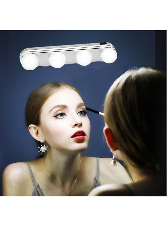 Beauenty 4 LED Bulbs Battery Powered Portable Cosmetic Mirror Light White 11x21cm  - Image 3
