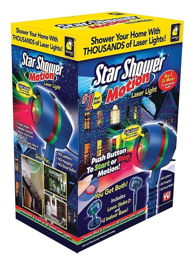 Beauenty Star Shower Motion Laser Light Blue/Green/Red 6 x 7cm - Image 3