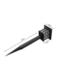 Beauenty 2-Piece Solar Waterproof Post Light Set Black/White 9 x 10cm  - Image 2