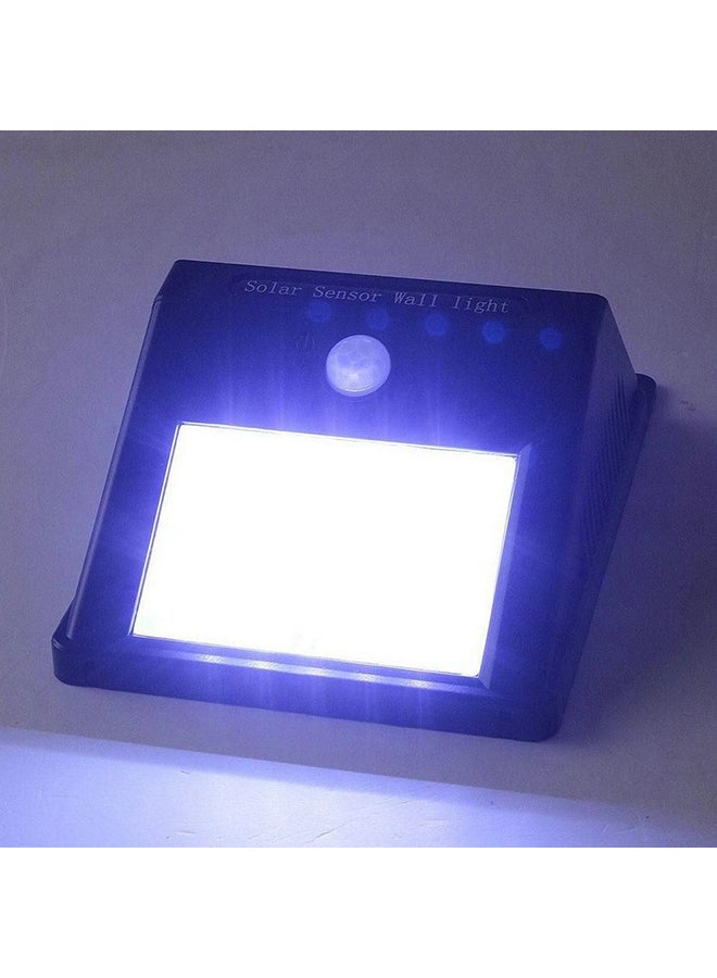 بيوينتي مصباح حائط بـ10 وحدات LED يعمل بالطاقة الشمسية ومزود بمستشعر حركة يعمل بالأشعة تحت الحمراء السلبية PIR أسود/ أبيض 25 x 6سم - Image 3