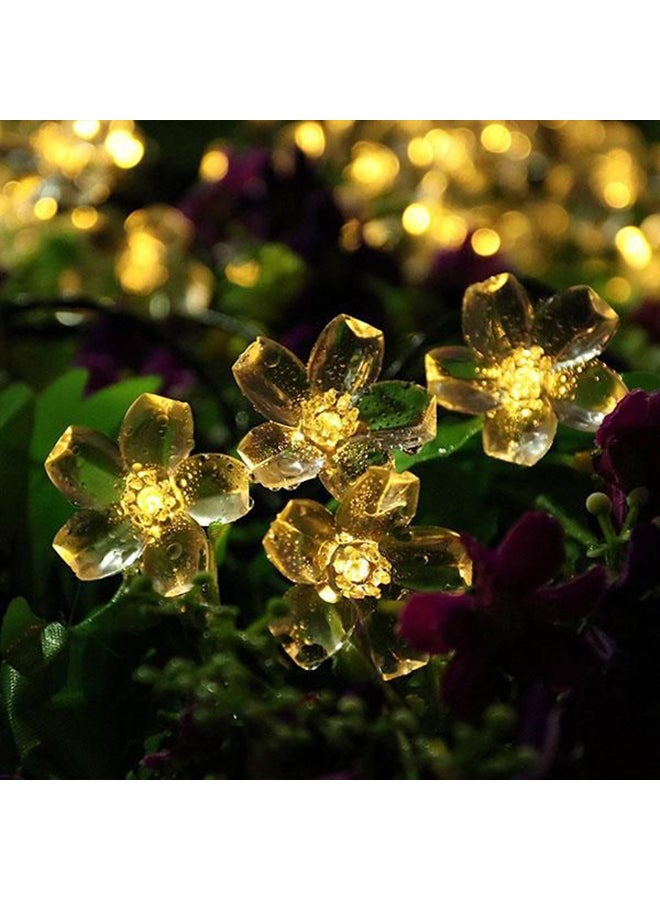 Beauenty Cherry Blossom Solar String Light For Christmas Yellow 5 x 14cm Yellow 5 x 14cm - Image 2