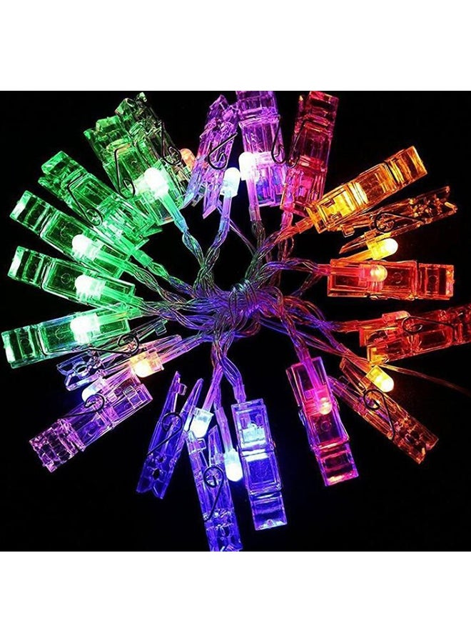 بيوينتي شريط إضاءة LED مزود بمشابك لتعليق بطاقات الصور مكن من 20 مصباح أبيض - Image 3