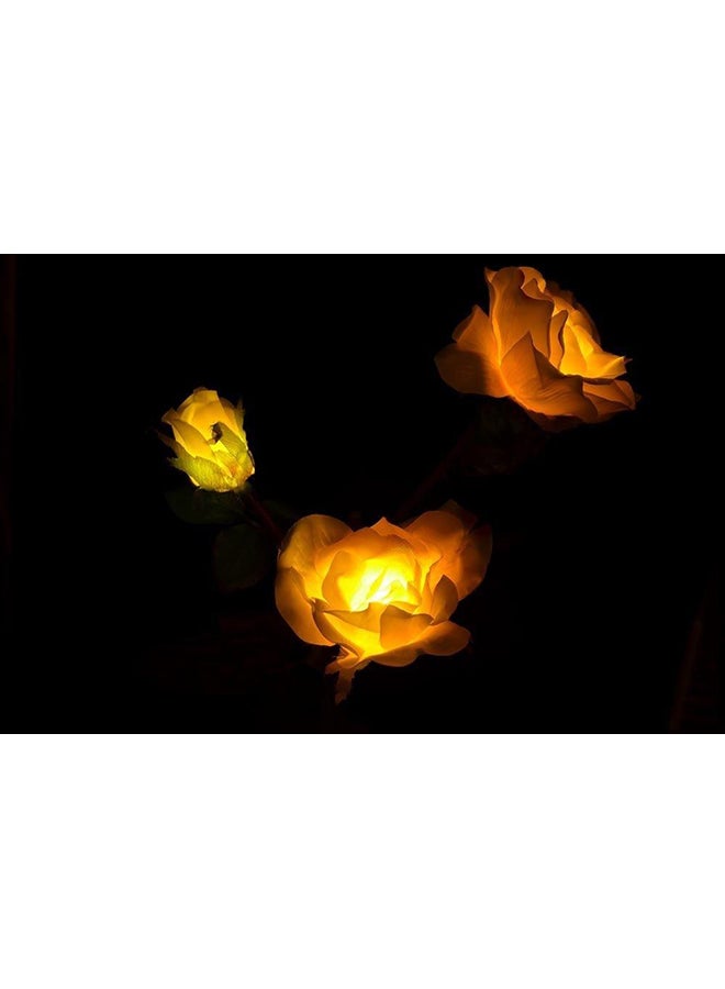 Beauenty Decorative Flower Solar LED Light Yellow/Green/Black - Image 3