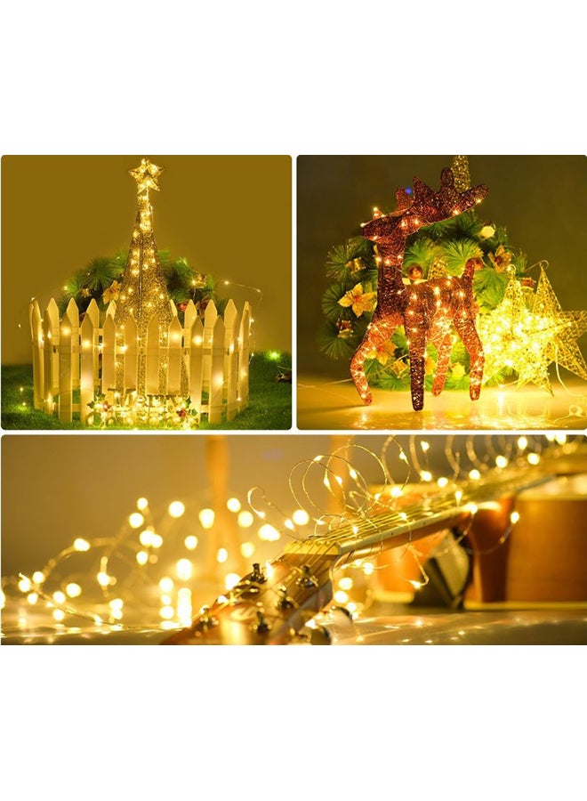 Beauenty Solar Powered LED String Light For Christmas Yellow/Black Yellow/Black - Image 3
