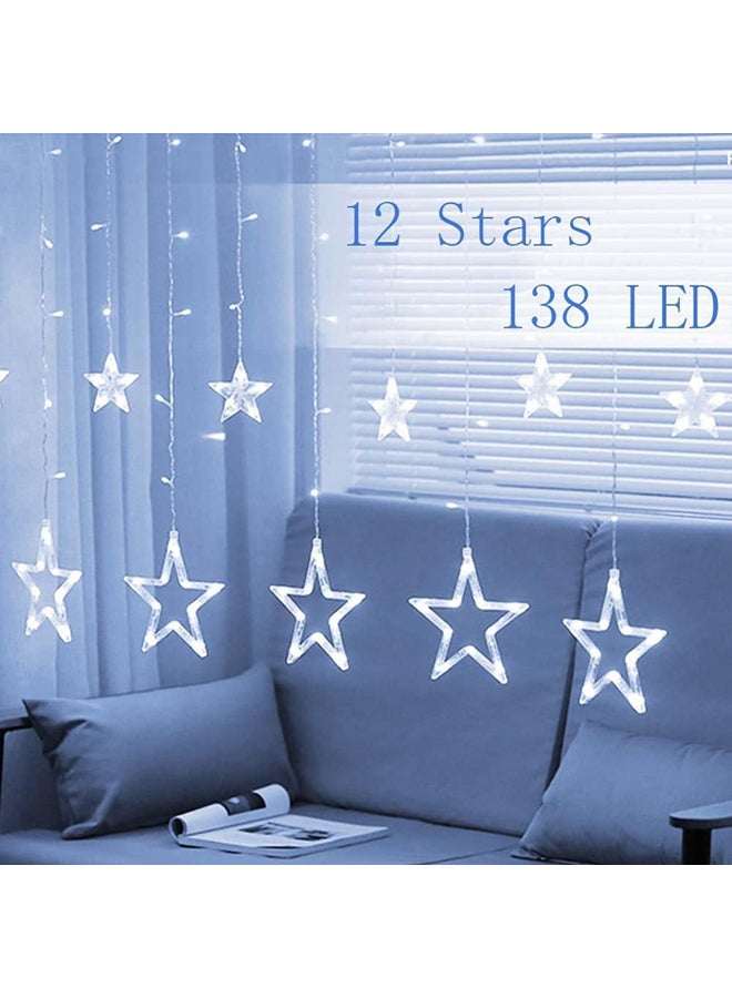 بيوينتي شريط ضوء LED على شكل نجوم أبيض 250 x 200سم - Image 4