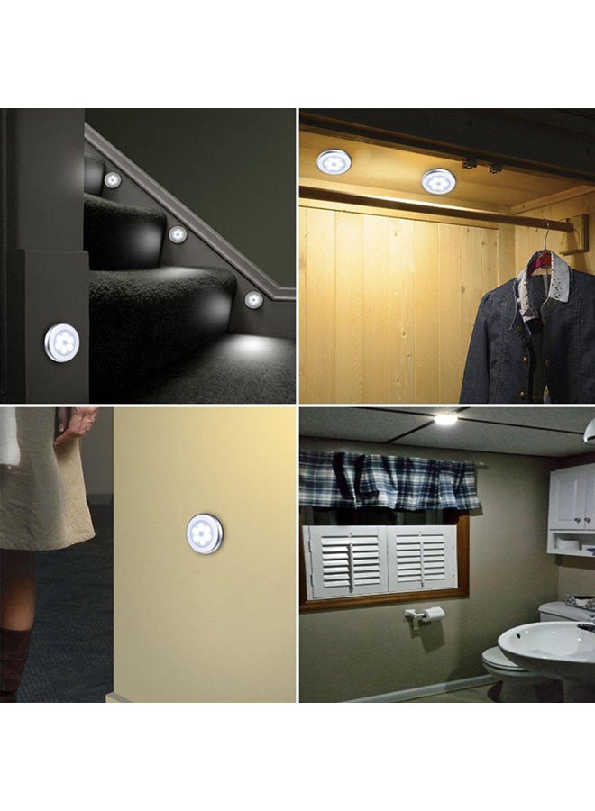 Beauenty 3-Pieces Cordless Battery-Powered LED Night Motion Sensor Light White 1.7x8cm  - Image 3