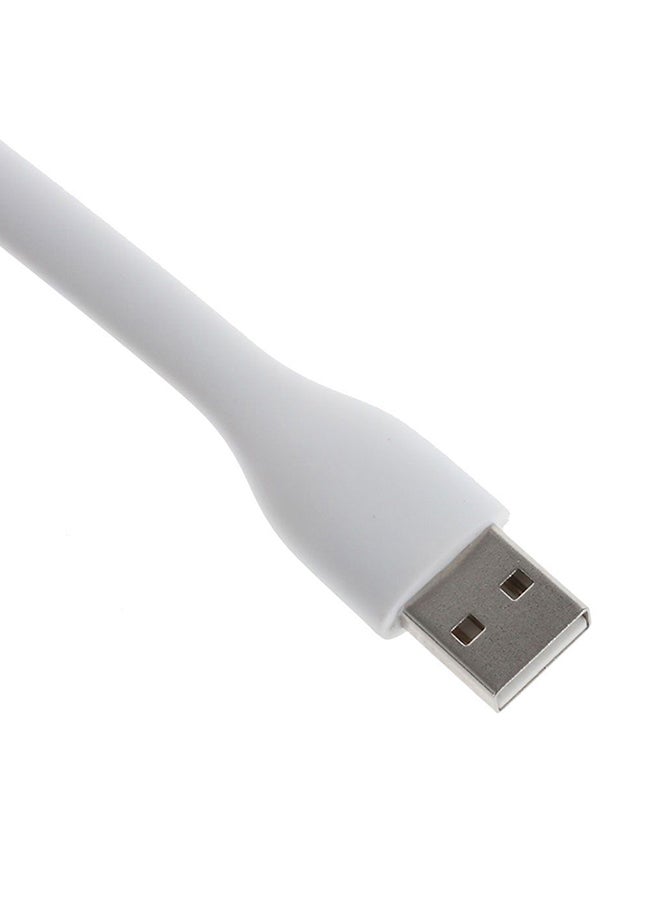 بيوينتي مصباح قراءة بإضاءة LED محمول وقابل للتعديل ومزود بمنفذ USB أبيض 8 x 5 x 8سم - Image 3