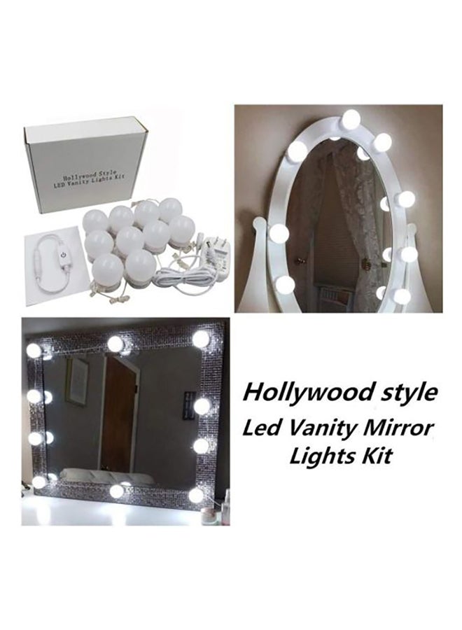 Beauenty Hollywood Style LED Mirror Light White 10 x 10cm - Image 3