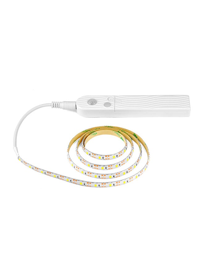 بيوينتي مصباح لاسلكي مرن يعمل بالبطارية مزود بجهاز استشعار للحركة بالأشعة تحت الحمراء السلبية أبيض 3x17سم - Image 3