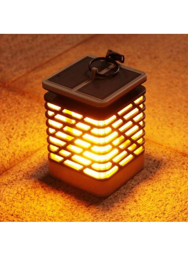 بيوينتي مصباح على شكل شمعة يعمل بالطاقة الشمسية أسود/ أصفر 13 x 9سم - Image 2