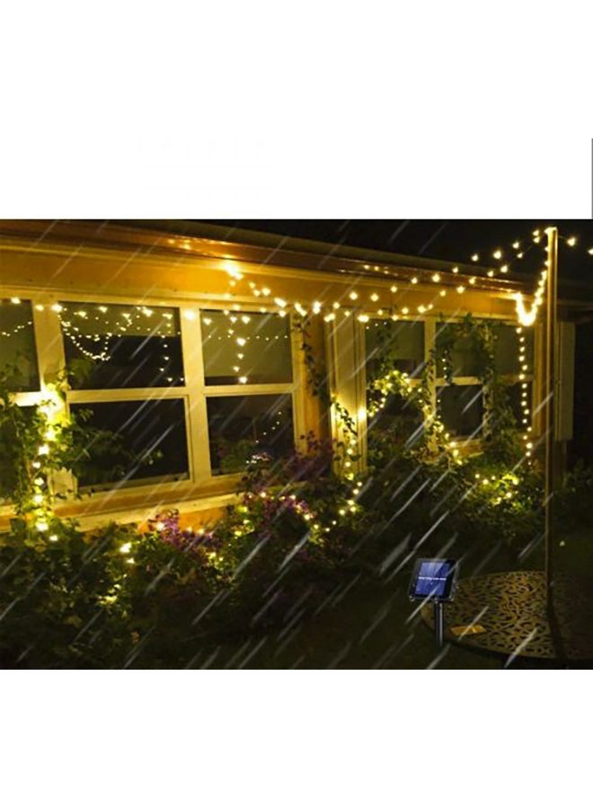 بيوينتي مجموعة مكونة من 4 سلاسل مصابيح تعمل بالطاقة الشمسية أصفر/أسود 12x19سم - Image 3