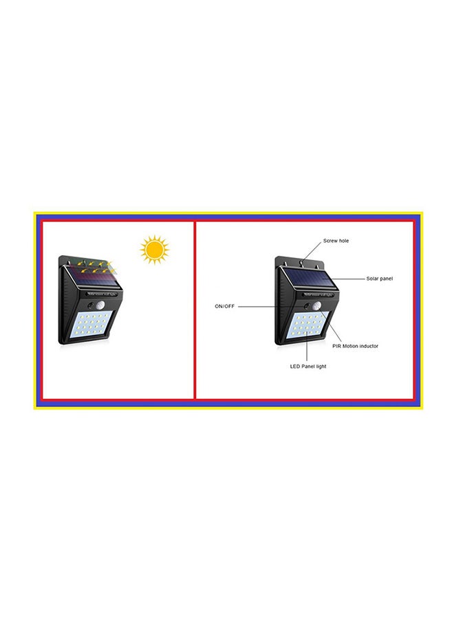 Beauenty - Solar Power Motion Sensor Light Black 11 x 11cm - Image 1