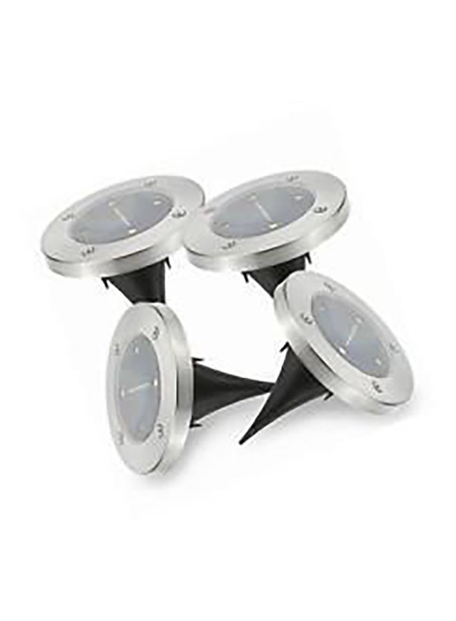 Beauenty 4-Piece Solar Powered Outdoor Light Set Silver/Black 3 x 8cm - Image 1