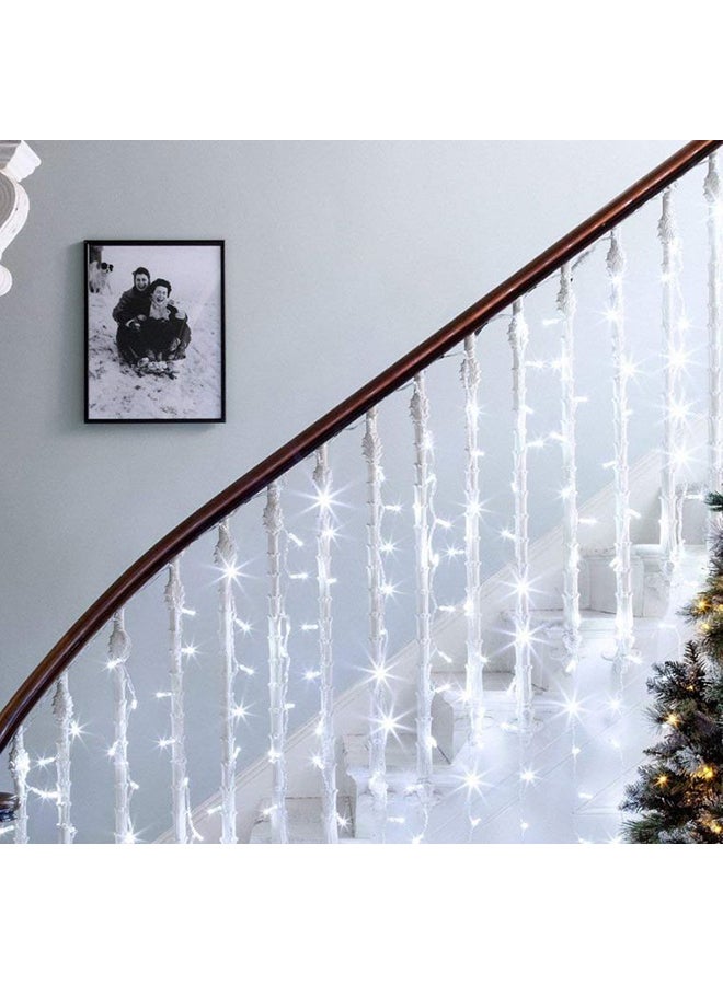Beauenty LED Window Curtain String Light For Christmas White 3x24cm White 3x24cm  - Image 3