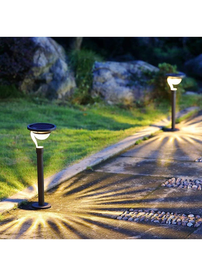 Beauenty 2 Pack Outdoor Solar Pathway LED Spotlight Lamp Black/Clear - Image 3