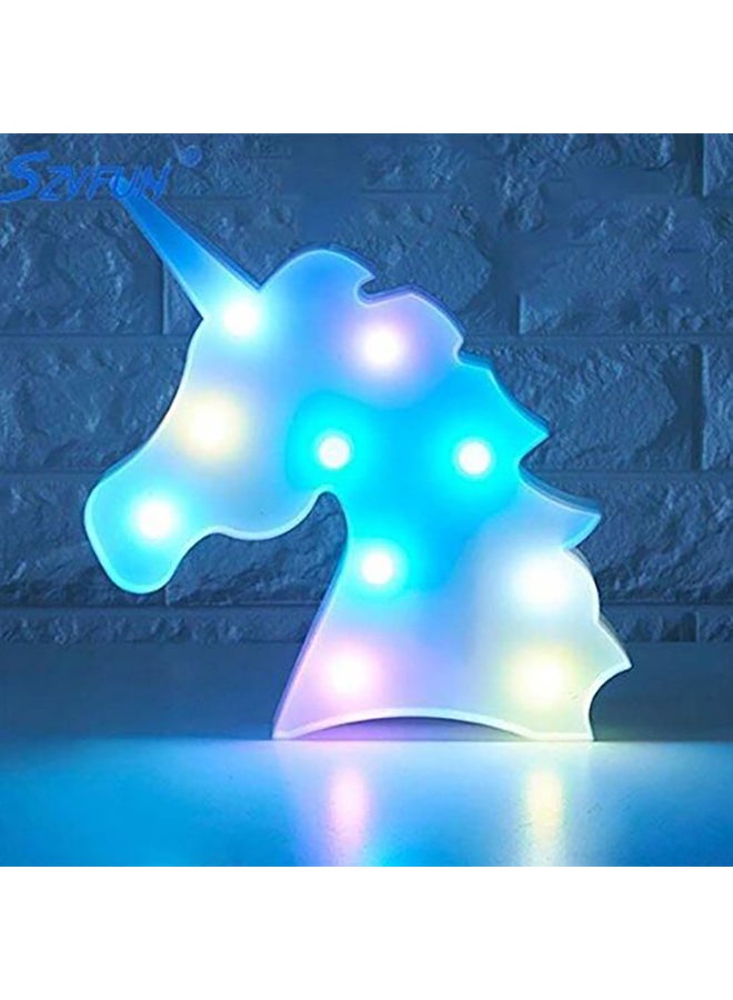 بيوينتي مصباح LED بشكل يونيكورن أبيض 28.5 x 24.5 x 8.5سم - Image 1