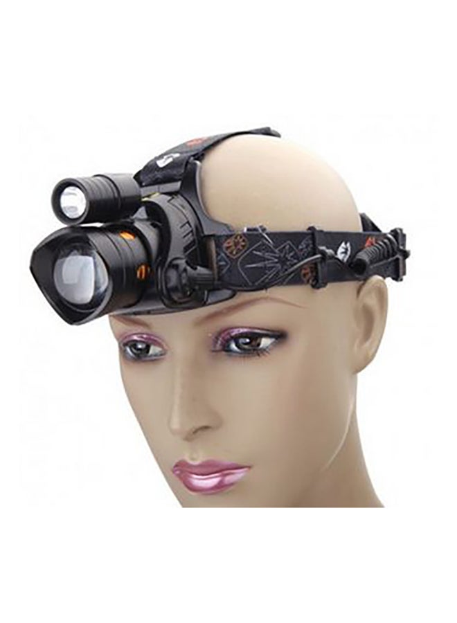 بيوينتي مصباح برأس مزدوج مصنوع من خليط معدني أبيض 9x18سم - Image 2