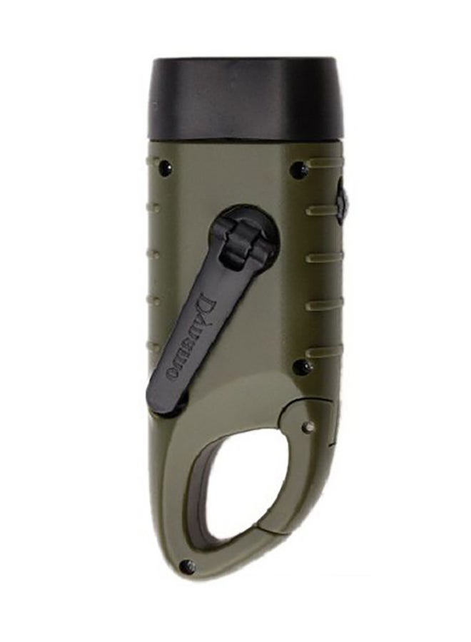 Beauenty Portable Solar Powered Flashlight Black/Green 8 x 4cm  - Image 3