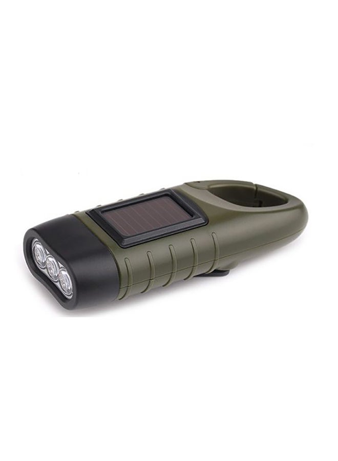 Beauenty Portable Solar Powered Flashlight Black/Green 8 x 4cm  - Image 2