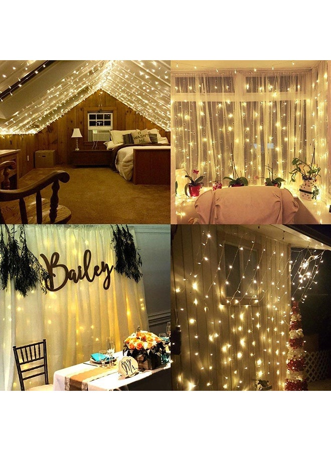 بيوينتي شريط إضاءة مكون من 306 مصباح LED مع 8 وضعيات للتشغيل أصفر 14x17سم - Image 3