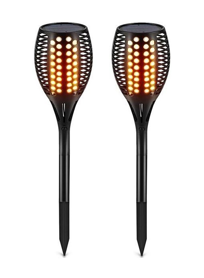 Beauenty 2-Piece Waterproof LED Solar Torch White 14x17cm - Image 3