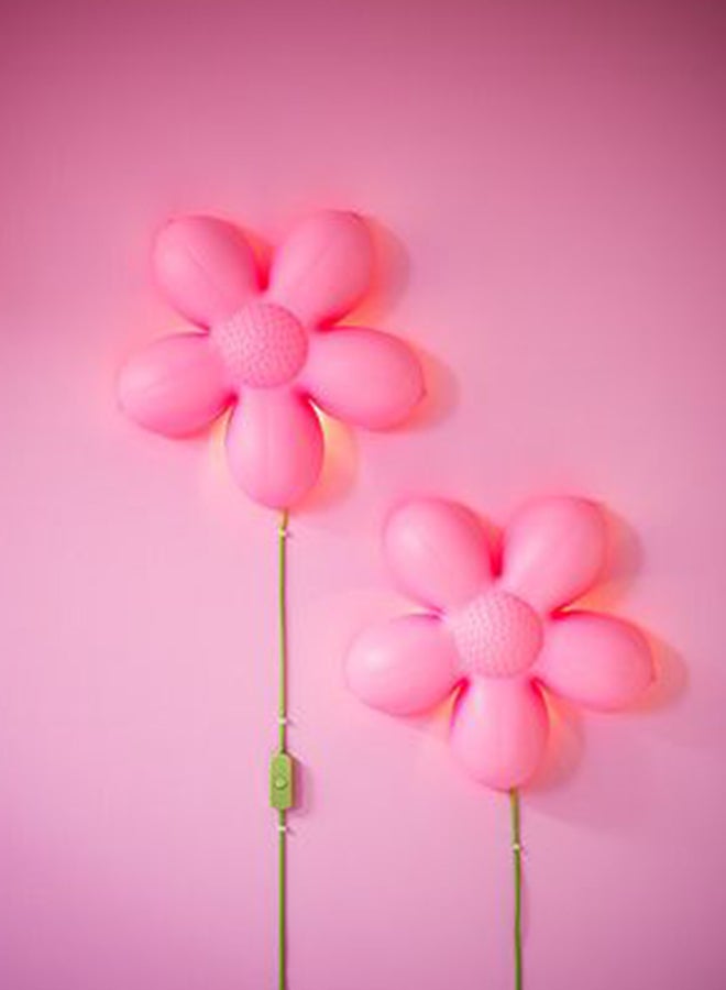 بيوينتي مصباح جداري بتصميم على شكل زهرة أبيض 5x12سم - Image 2