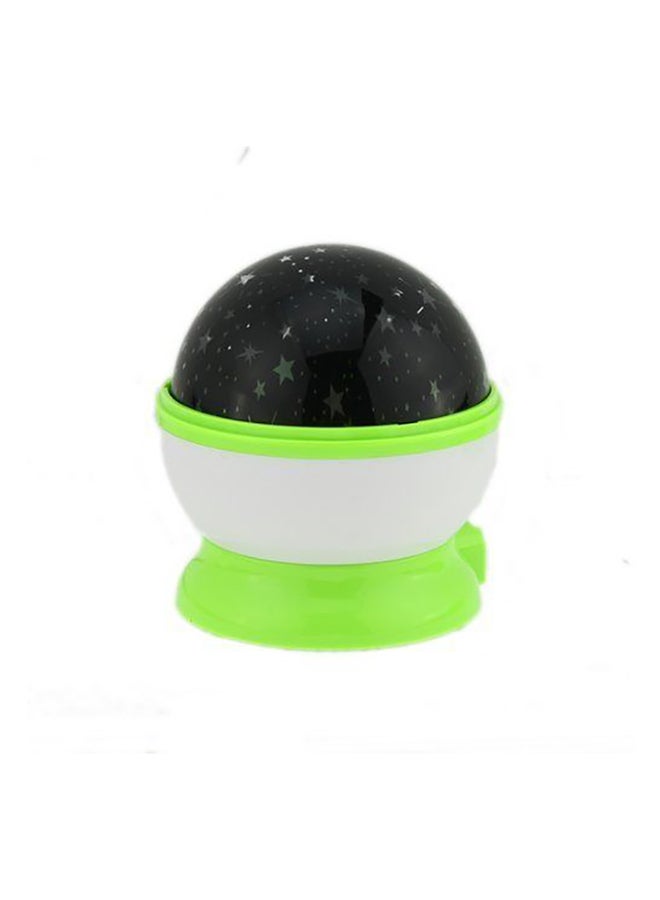 بيوينتي مصباح بروجيكتور دوار يعرض نجوم وقمر وسماء في الليل بمنفذ USB أسود/ أخضر/ أبيض 11 x 10سم - Image 2