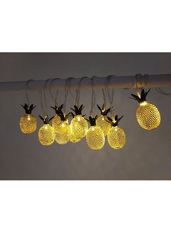 بيوينتي شريط إضاءة LED للزينة على شكل أناناس ذهبي/أسود/فضي 11x11سم  - Image 2