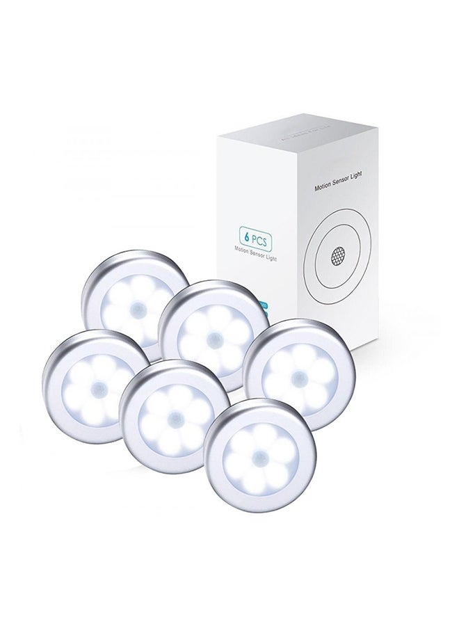 بيوينتي مجموعة مصابيح مزودة بجهاز استشعار الحركة مكونة من 6 قطع أبيض 8x37سم - Image 4