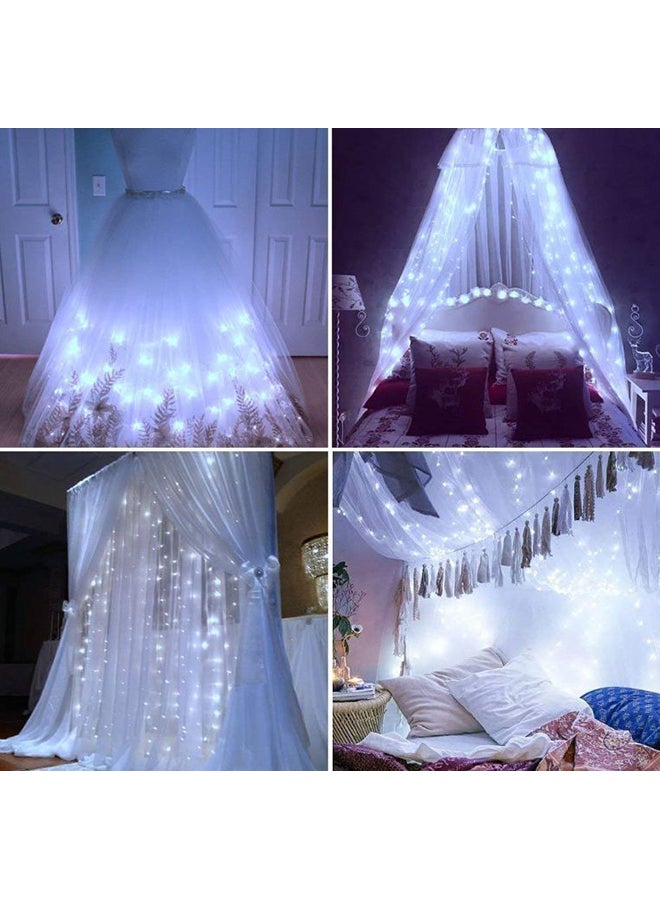 Beauenty LED Window Curtain String Light For Christmas White 3x24cm White 3x24cm  - Image 2