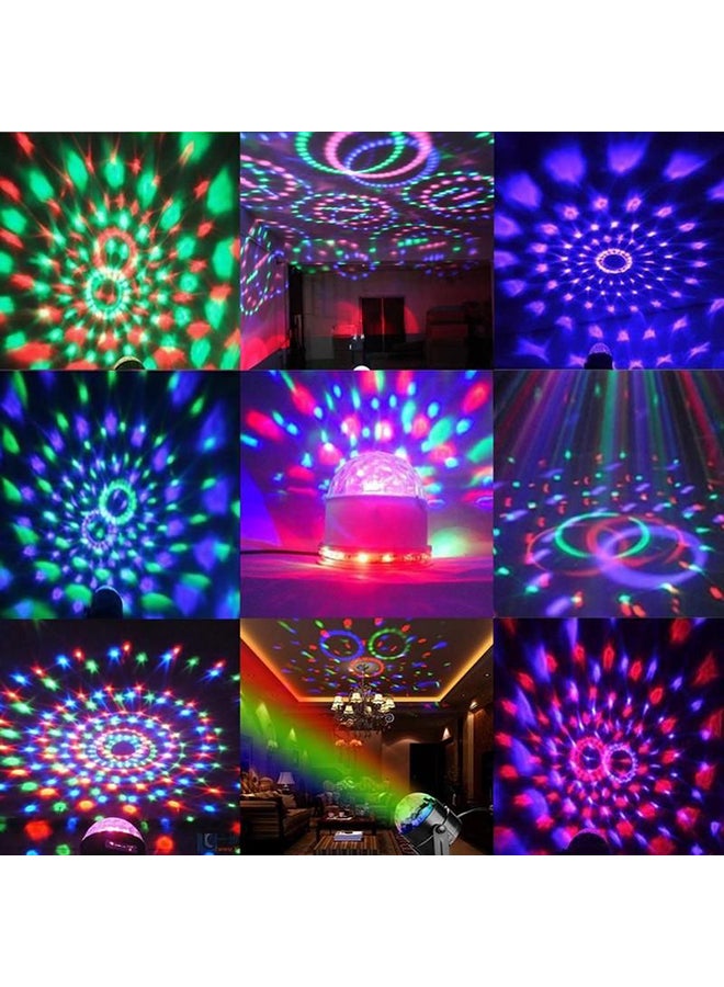 Crystal Disco Magic Ball Strobe LED Lamp With A Rod For Fixing And Remote Control Black
